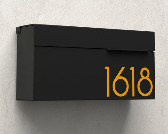 louis modern mailbox vsons design black#color_black - alternate view