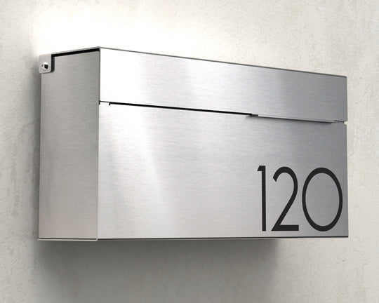 louis modern mailbox vsons design#color_stainless-steel - alternate view