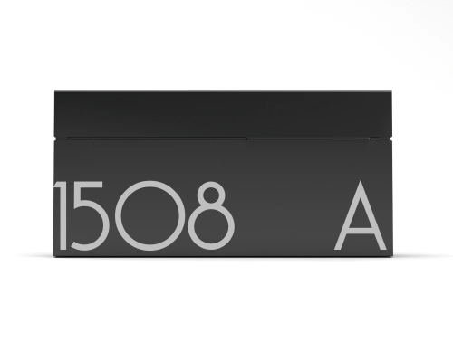 Louis Engravable - Black Stainless steel mailbox