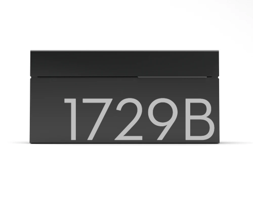 Louis Engravable - Black Stainless steel mailbox