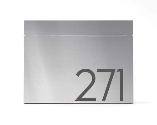 Mitch - Stainless steel modern and contemporary mailbox