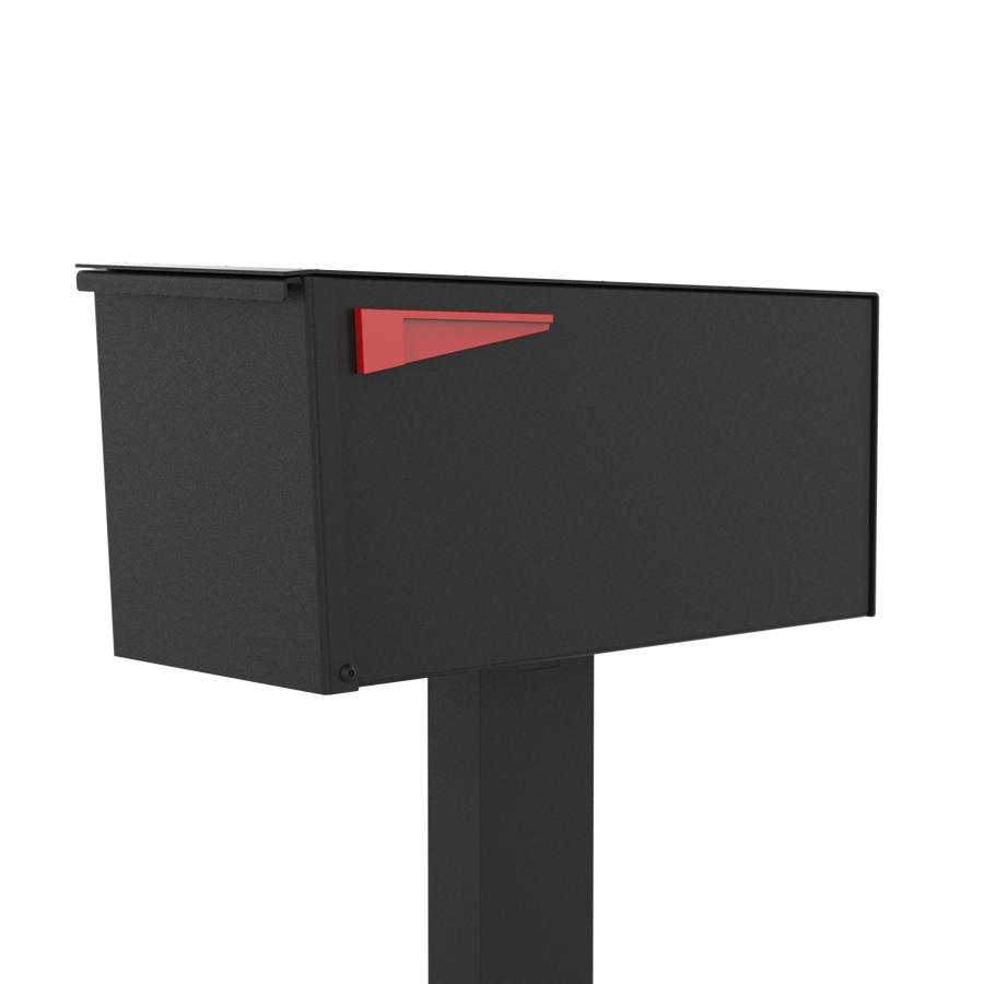 New model - new classic  The Era B modern Aluminum post mounted mailbox