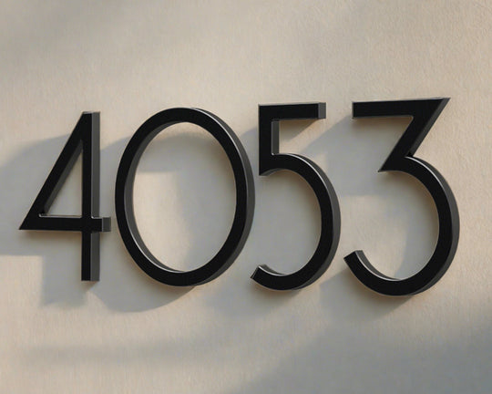 Numeri 6" Aluminum House Numbers by Vsons Design
