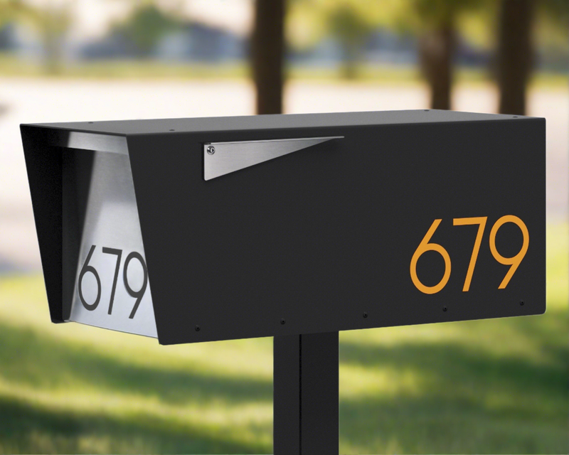 Anthony Modern Aluminum Post-Mount Mailbox — USPS Approved, Rust-Free