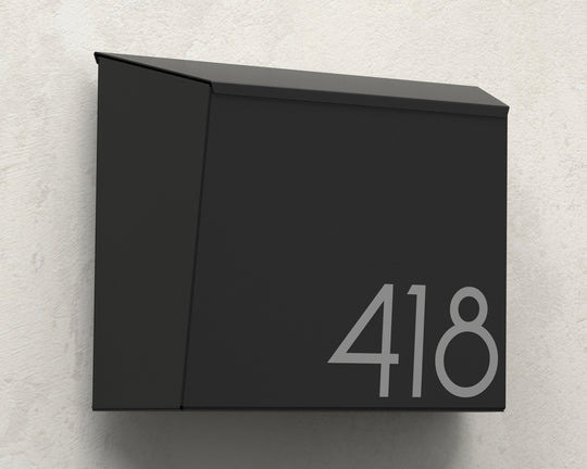 ANGEL modern mailbox vsons design black#color_black - alternate view