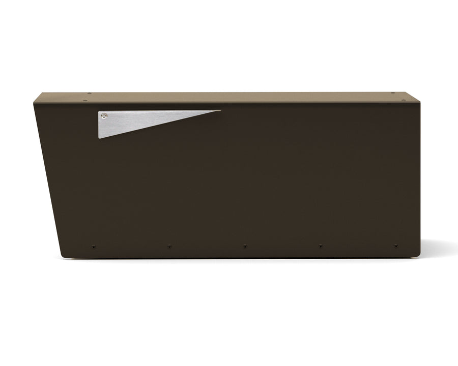 Anthony - Modern Aluminum Post Mounted Mailbox by Vsons Design#color_brown