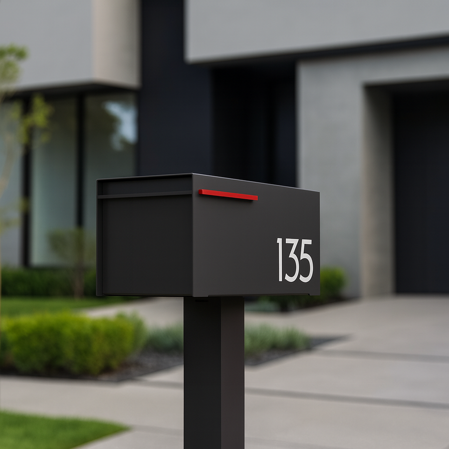 Eden B modern mailbox vsons design#color_black
