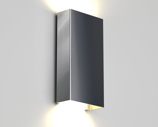 Luminaire extérieur carré Lumina - Acier inoxydable brossé