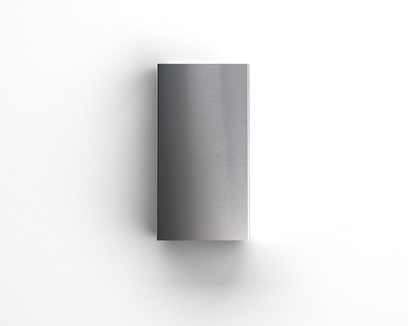 Luminaire extérieur carré Lumina - Acier inoxydable brossé