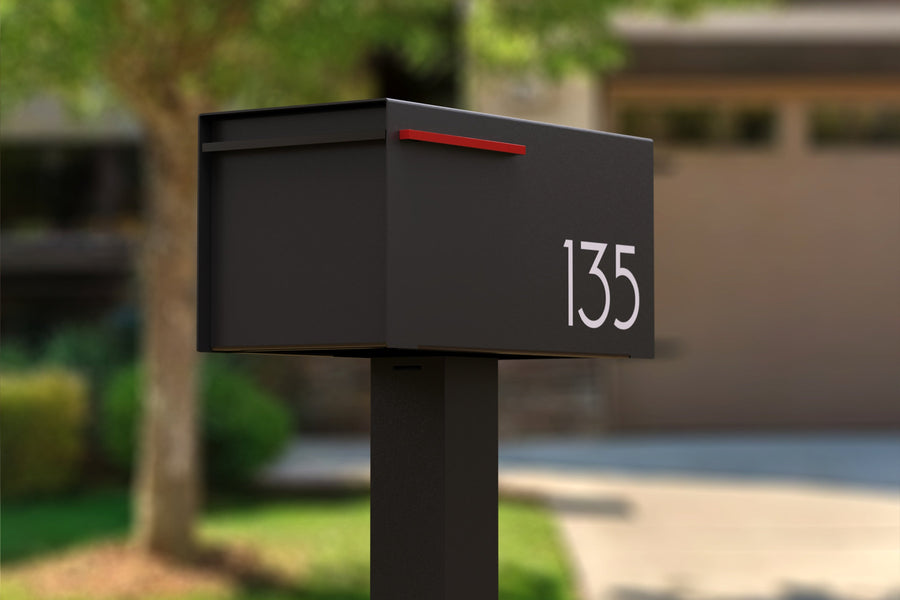 Eden B modern mailbox vsons design#color_black