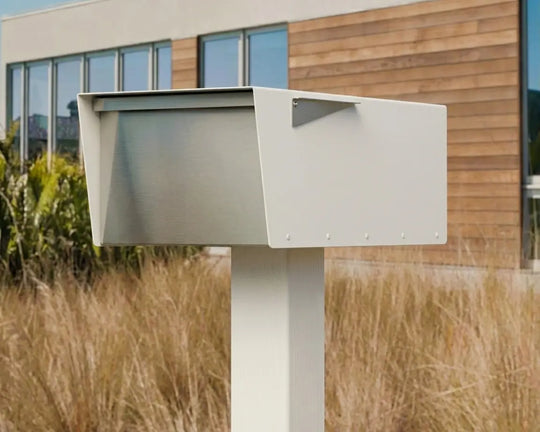 Jeremy wide Modern Aluminum Post-Mount Mailbox | USPS Approved & Rust-Free