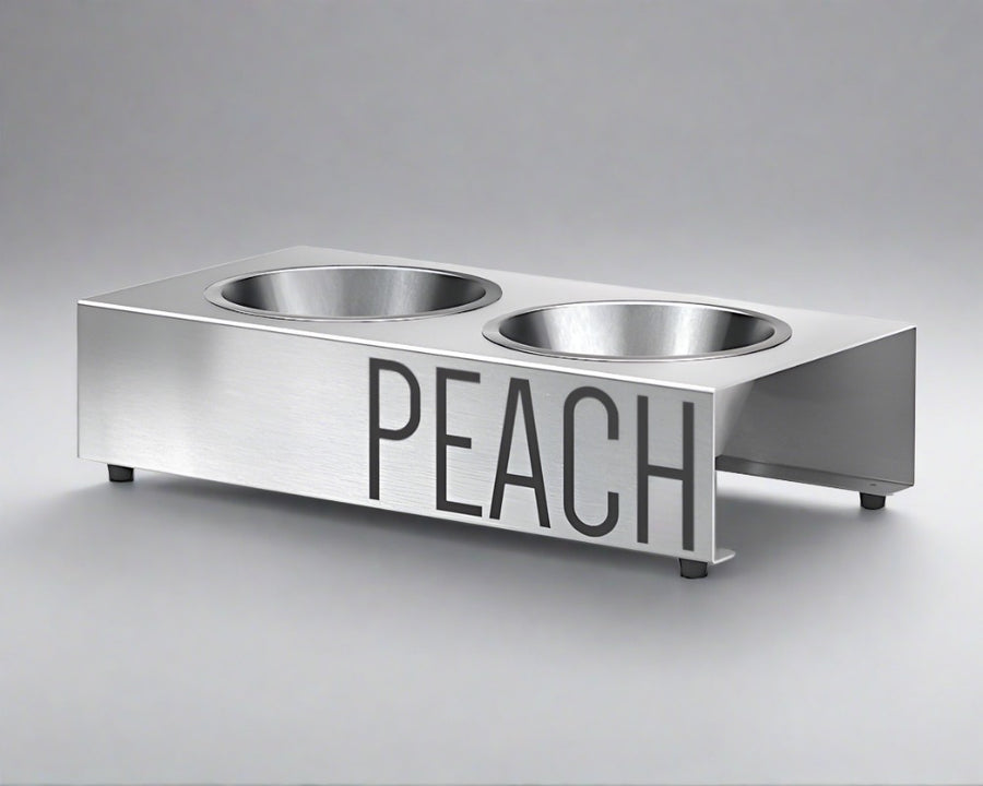 modern dog feeder vsons design#color_stainless-steel