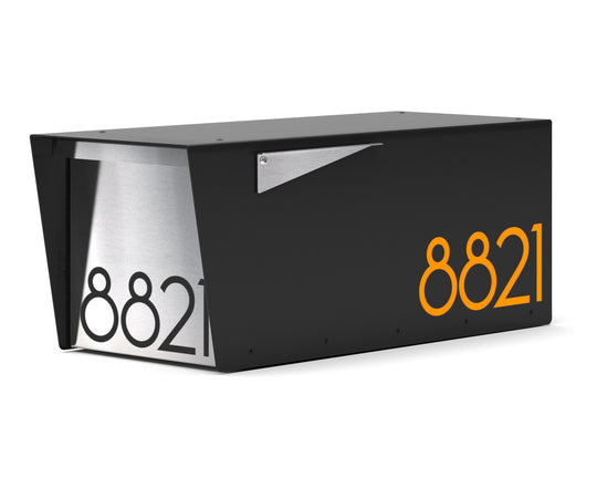 Anthony - Modern Aluminum Post Mounted Mailbox by Vsons Design#color_black - alternate view