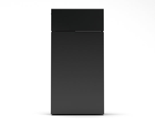 city modern mailbox vsons design black#color_black - alternate view