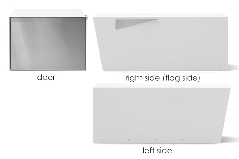 Jeremy Modern Aluminum Post-Mount Mailbox | USPS Approved & Rust-Free