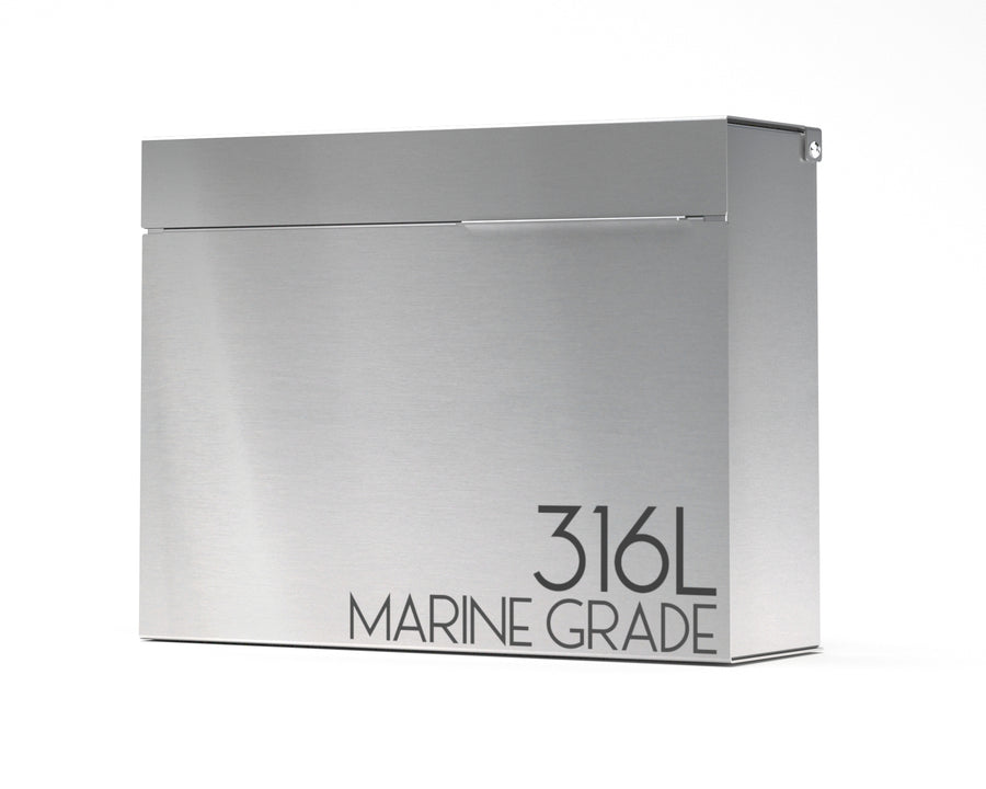MITCH modern mailbox vsons design#color_marine-grade-stainless-steel