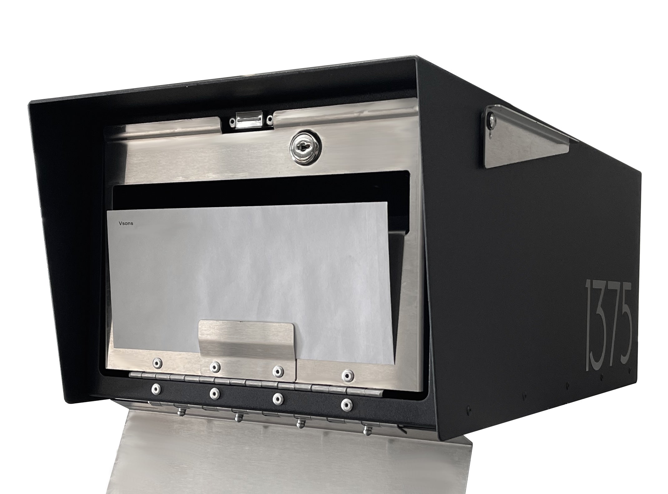 Jeremy wide Modern Aluminum Post-Mount Mailbox | USPS Approved & Rust-